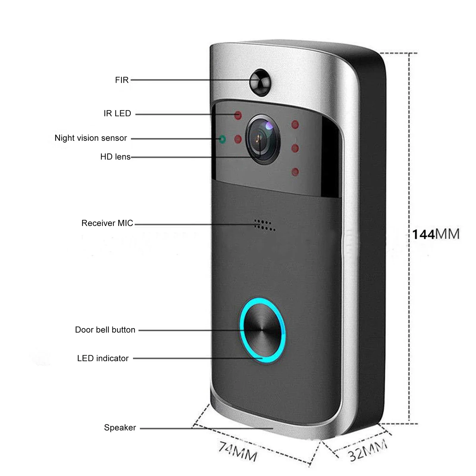 2026 NEW V5 Video Door Bell Wi - đánh giá và giá Smart Doorbell Wired