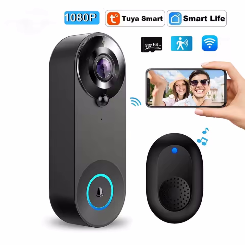 Tuya 1080P Wireless WIFI Doorb - đánh giá và giá Smart Doorbell Wired