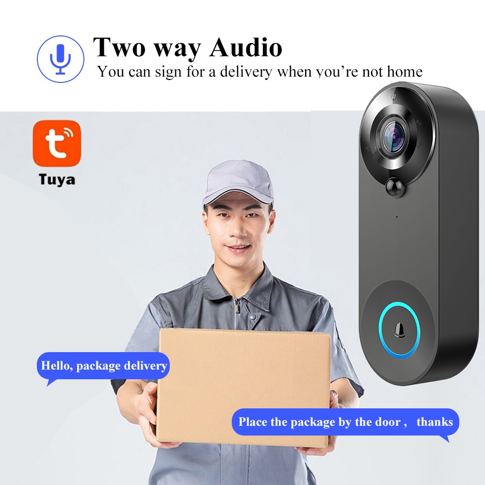 Tuya 1080P Wireless WIFI Doorb - đánh giá và giá Smart Doorbell Wired