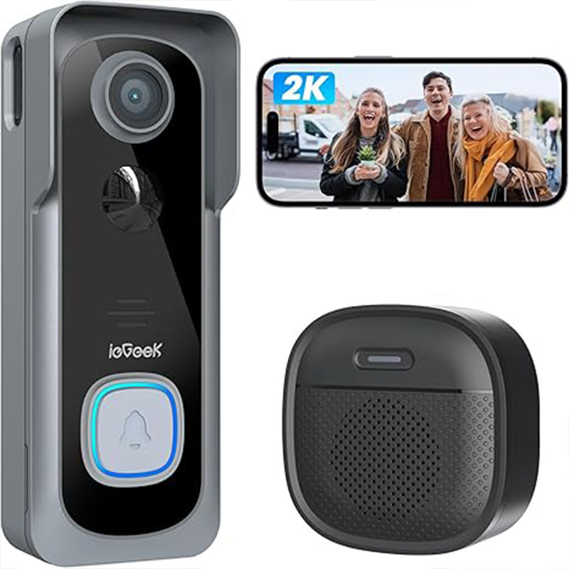 ieGeek 2K Doorbell Camera Wire - đánh giá và giá Smart Doorbell Wired