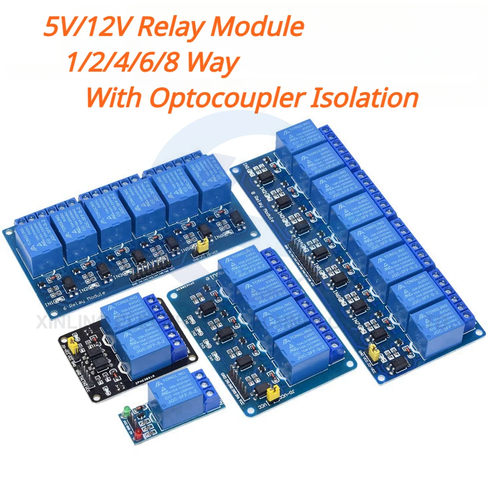 5/12V 1/2/4/6/8 Channel Relay  - đánh giá và giá Home Automation Arduino