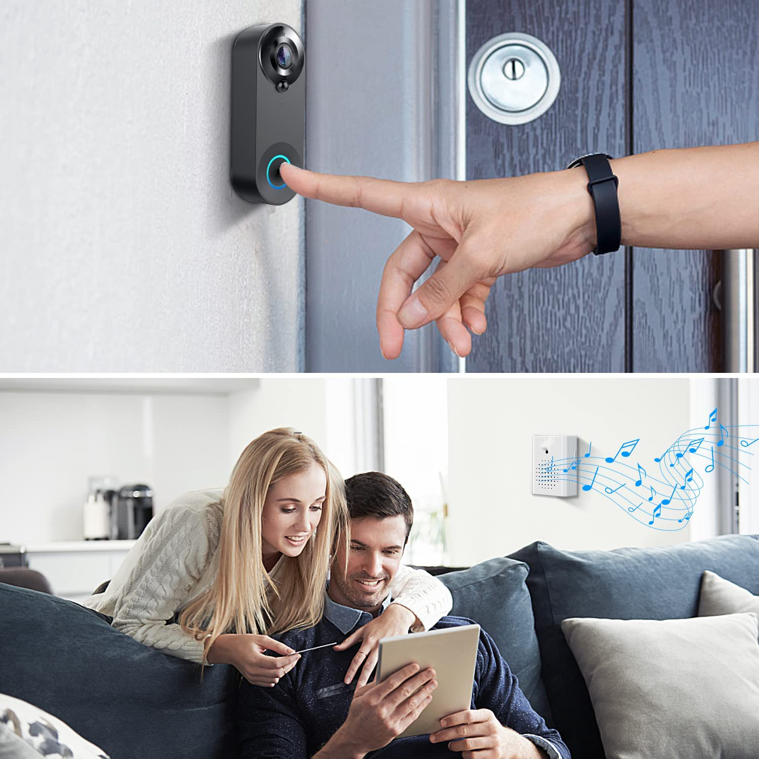 5G 2.4G WiFi Video Doorbell 10 - đánh giá và giá Smart Doorbell Wired