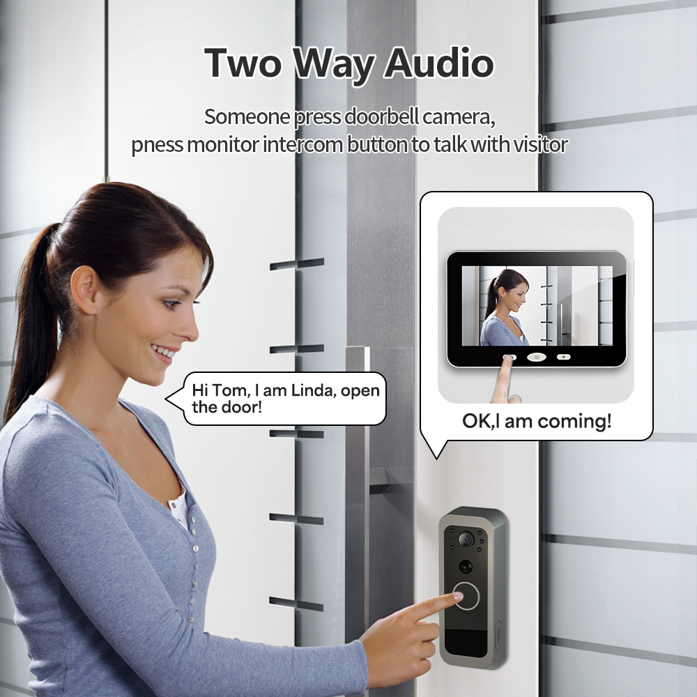 Tuya Smart Life 3MP 2.4G WIFI  - đánh giá và giá Smart Doorbell Wired