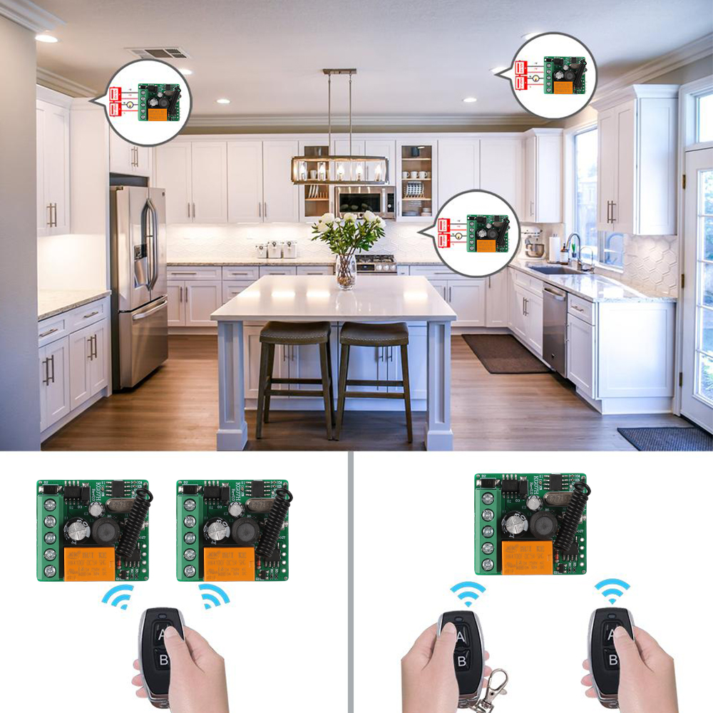 433Mhz RF Remote Control Wirel - đánh giá và giá Home Automation Diy Kit